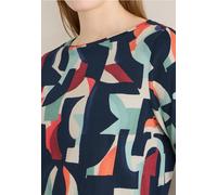 Cecil Damen Gemustertes Shirt in Blau, Gr: XS