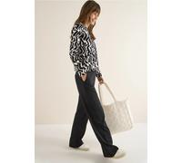 Cecil Damen Gemustertes Shirt in Grau, Gr: XS