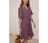 Sommerkleid CECIL, Damen, Gr. XXL (46), US-Größen, rot (mulberry rot), Stoff, 100% Viskose, bedruckt, comfort fit kniefrei, Rundhals, Kleider, aus Viskose (91132656-XXL) mulberry rot