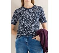 Cecil Damen Gemustertes T-Shirt in Blau, Gr: XXL