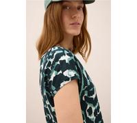 CECIL Damen 3227479 Gemustertes T-Shirt, Ink Green, Large