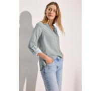 Cecil Damen Gestreifte Basic Bluse in Grün, Gr: XXL