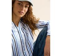 Cecil Damen Gestreifte Hemdbluse in Blau, Gr: XXL