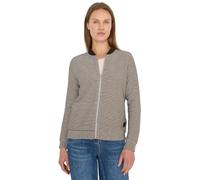Sweatjacke CECIL, Damen, Gr. M (40), urban taupe, Sweatware, Obermaterial: 72% Polyester, 25% Viskose, 3% Elasthan, Strukturmuster, regular fit normal, Rundhals, Rippbündchen, Sweatjacken Sweatjacke,