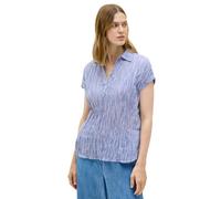 CECIL Damen B345856 Gestreifte Strukturbluse, Deep Pastel Blue, XS