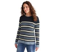 Cecil Damen Gestreifter Mouliné Pullover