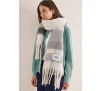 Cecil Damen Gestreifter Schal in Grau, Gr: One size