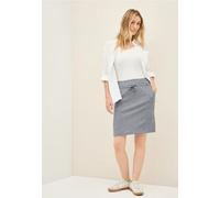 CECIL Damen Rock B361756 – Gestreifter Seersucker, Urban Navy Blau, XL