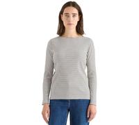 Langarmshirt CECIL, Damen, Gr. L (42), creamy weiß, Jersey, Obermaterial: 95% Baumwolle, 5% Elasthan, gestreift, gerade hüftbedeckend, Rundhals, Shirts Langarmshirt, mit Streifen-Muster (99543200-L) c