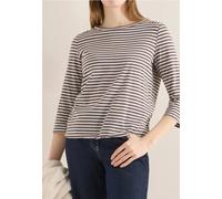 Cecil Damen Gestreiftes Shirt in Beige, Gr: 3XL