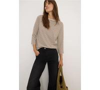 Cecil Damen Gestreiftes Shirt in Beige, Gr: XS