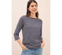 Cecil Damen Gestreiftes Shirt in Blau, Gr: XS