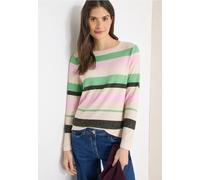 Cecil Damen Gestreiftes Shirt in Grün, Gr: L