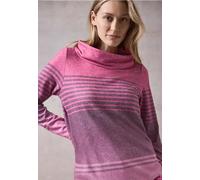 Cecil Damen Gestreiftes Shirt in Pink, Gr: XXL