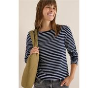 Cecil Damen Gestreiftes Shirt in Weiß, Gr: M