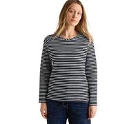 CECIL Damen B322624 Gestreiftes Strukturshirt, Universal Blue, S EU