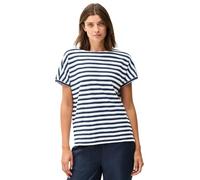 CECIL Damen B323558 Gestreiftes Strukturshirt, Urban Navy Blue, XL