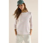 Cecil Damen Gestreiftes Strukturshirt in Grün, Gr: L