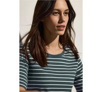 CECIL Damen B322913 Gestreiftes T-Shirt, Slate Khaki, X-Small