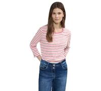 Cecil Damen Gestreiftes T-Shirt pink sorbet L