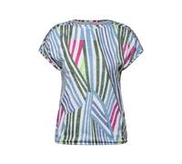 Cecil Damen Gestreiftes T-Shirt vanilla white L