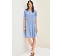 Cecil Damen Gestreiftes Volant-Kleid in Blau, Gr: XL