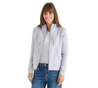 Cecil Damen Glitzernde Hoodie-Sweatjacke Grau Größe L