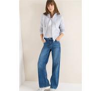 Cecil Damen Glitzernde Hoodie Sweatjacke in Grau, Gr: XS