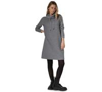 Strickkleid CECIL, Damen, Gr. XXL (46), US-Größen, grau (platinum grau meliert), Stoff, 64% Polyester, 22% Viskose, 10% Metallfasern, 4% Elasthan, gestreift, normal kniefrei, Rundhals, Bündchen, Kleid