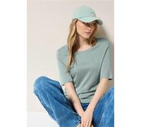 Cecil Damen Glitzerndes T-Shirt in Grün, Gr: XL