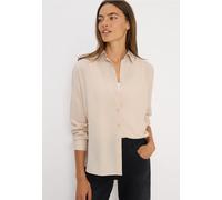 Cecil Damen Hemdbluse in Unifarbe in Beige, Gr: XXL