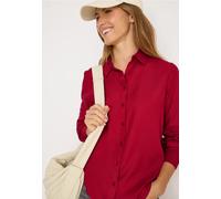 Cecil Damen Hemdbluse in Unifarbe in Rot, Gr: XXL