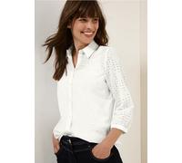 Cecil Damen Hemdbluse mit Lochstickerei in Weiß, Gr: XXL