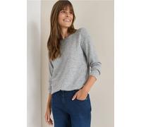 Cecil Damen Herringbone Jacquard Shirt in Blau, Gr: XXL