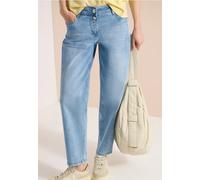 Cecil Damen High Waist Barrel Leg Jeans im Loose Fit in Blau, Gr: 25