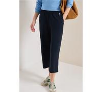 Cecil Damen High Waist Wide Leg Hose im Loose Fit in Blau, Gr: XS