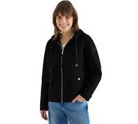 Fellimitatjacke CECIL, Damen, Gr. XXL (46), schwarz, Stoff, Obermaterial: 92% Polyester, 8% Viskose; Futter: 100% Polyester, unifarben, comfort fit normal, ohne Ausschnitt, Bündchen, Jacken, in Woll-O