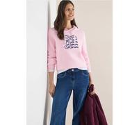 Cecil Damen Hoodie mit Artwork in Rosa, Gr: XXL