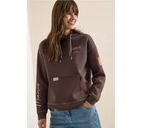 Cecil Damen Hoodie mit Deko-Nähten in Braun, Gr: S