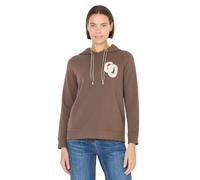 Hoodie CECIL, Damen, Gr. S (38), urban taupe, Sweatware, Obermaterial: 80% Baumwolle, 20% Polyester. Futter: 50% Baumwolle, 50% Polyester, bestickt, normal hüftbedeckend, Rundhals, Bündchen, Sweatshir