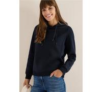 Cecil Damen Hoodie mit Stickerei in Blau, Gr: XS