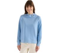 Sweatshirt CECIL, Damen, Gr. XL (44), cloud blau, Sweatware, 49% Polyester, 45% Baumwolle, 6% Elasthan, unifarben, comfort fit, ohne Ausschnitt, Bündchen, Sweatshirts Sweatshirt, im Hoodie-Style (7375
