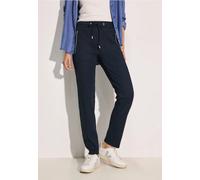 Homewearhose CECIL "TRACEY" Gr. XXL (46), Länge 28, blau (universal blue) Damen Hosen (35300825-XXL) universal blue