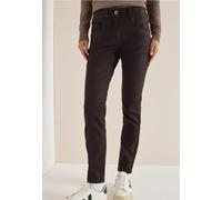 Cecil Damen Hose im Leder-Look in Braun, Gr: 32