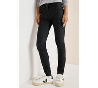 Cecil Damen Hose im Leder-Look in Schwarz, Gr: 36