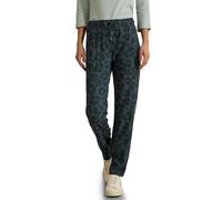 Stoffhose CECIL, Damen, Gr. S, Länge 30, grün (slate khaki), Stoff, 50% Polyester, 50% Viskose, animal-print, normal lang, Hosen, mit seitlichem Reißverschluss (74575630-S) slate khaki