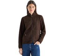 Sweatjacke CECIL, Damen, Gr. XL (44), macchiato braun, Sweatjacken Sweatjacke, mit Stehkragen (69194613-XL) macchiato braun