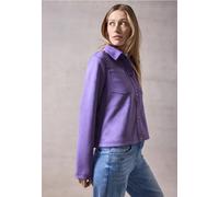 CECIL Damen B212321 Jacke im Velours-Look, wild Lilac, XXL