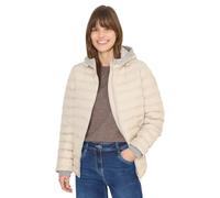 Steppjacke CECIL, Damen, Gr. L (42), dust beige, Web, Obermaterial: 100% Polyester. Futter: 100% Polyester, unifarben, normal hüftbedeckend, Rundhals, Bündchen, Jacken Steppjacke, in Welded-Optik (907