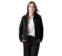 Kurzjacke CECIL, Damen, Gr. XXL (46), schwarz, Stoff, 90% Polyester, 10% Viskose, unifarben, casual, normal normal, V-Ausschnitt, Langarm abgesteppt, Jacken, mit Kragen (69365322-XXL) schwarz